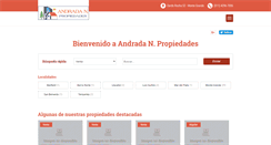 Desktop Screenshot of andradapropiedades.com.ar
