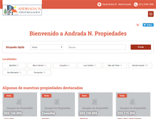 Tablet Screenshot of andradapropiedades.com.ar
